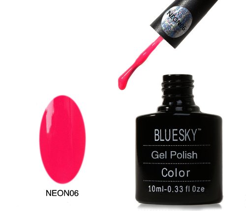 UV LED GEL Summer Neon 6 - Cherise - Nail Polish by Bluesky 10ml