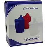 Dr. Junghans Medical 29019 Einnehmebecher mit Griff milchig - 2 Deckel 4/12 mm