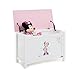 Disney Minnie Mouse Toy Box (White with Pink Trim)