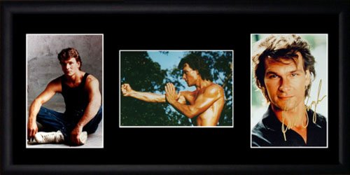 Preisvergleich Produktbild Patrick Swayze gerahmtes Foto