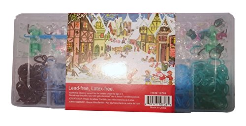Preisvergleich Produktbild Loom Bänderset Boxset Krazy Looms 1200 Bandz, Clips, Charms