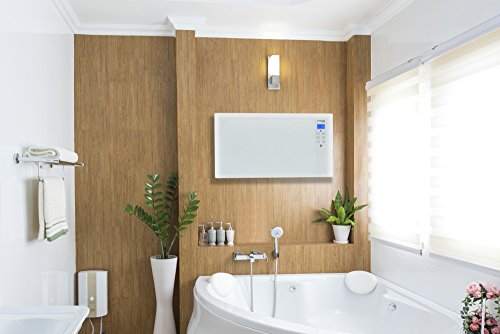 TROTEC Design-Glaskonvektor TCH 2000 E mit Frostwächter-Funktion (2000 Watt, 2 Heizstufen, Automatikbetrieb, Überhitzungsschutz, LCD-Display, Sicherheitsglas mit Touchscreen, Timer, Fernbedienung, modernes Design, Stand- oder Wandgerät) - 3