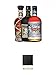 Produktbild Rum Dreier Set: Botucal 12 Years, Plantation XO und Don Papa 0,7 Liter + Schiefer Glasuntersetzer eckig ca. 9,5 cm Durchmesser