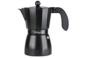 Oroley - Cafetera Italiana Touareg | Aluminio | 1 Taza | Cafetera Vitrocerámica, Fuego y Gas | Estilo Tradicional