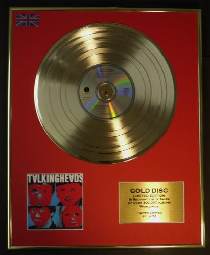TALKING HEADS/LTD. EDITION CD GOLD DISC/RECORD/REMAIN IN LIGHT