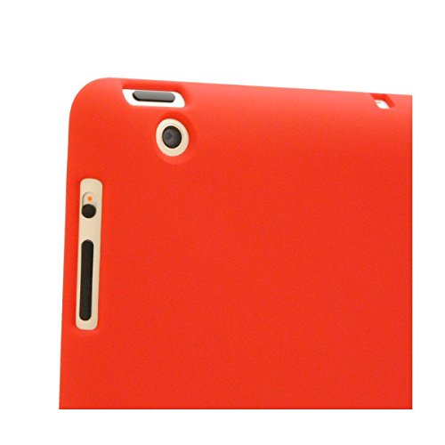 Khomo iPad 2, iPad 3, iPad 4 Retina Hülle Case Rot Rotes Gehäuse mit doppelten Schutz ultra dünn und leicht, Smart Cover – Dual Red - 5