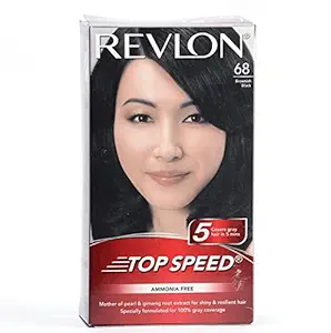 Revlon Top Speed Hair Color Woman 68 Brownish Black
