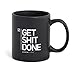 Produktbild STARTUP VITAMINS Get Shit Done Matte Coffee Mug, Black, 11oz by Startup Vitamins