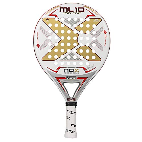 NOX ML10 Pro Cup – Padel Tennis Racquet, White