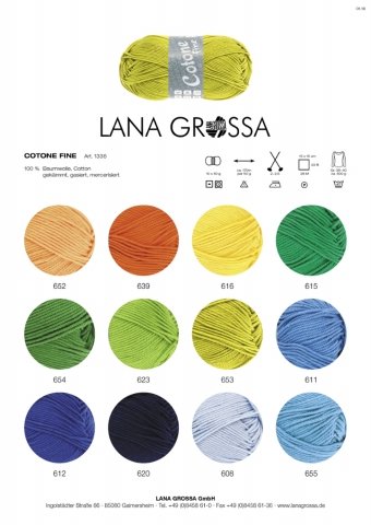 LANA GROSSA Cotone Fine, 601 - Rosa