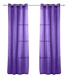 cortinas moradas flanders Fácil de montar y limpiar. Lavable a máquina