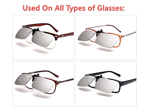 UK1stChoice-Zone Polarisierte Unisex Sonnenbrillen Klipp auf Sonnenbrille Gläsern Brille Sun-ClipON0002 - 4