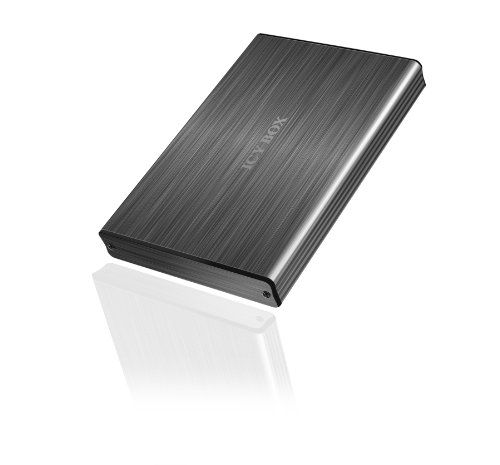 Icy Box IB-231StU3-G Externes Gehäuse für 2,5″ (6,35 cm) SATA HDD/SSD mit USB 3.0 Anschluss, Aluminium, Transporttasche, anthrazit - 3