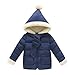 Produktbild Janly Baby Mädchen Jungen Kinder Daunenjacke Mantel Herbst Winter Warm Kinder Kleidung (12M, Marine)