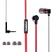 Produktbild Medelec M20 Premium Metal kopfhörer in ear Kopfhörer, Stereo Leicht Ohrhörer und Mikrofon Lautstärkeregler(schwarz+Rot)