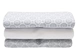 Moltontücher / Flanellwindeln / Babyunterlagen (3er Set), 100% naturreine Baumwolle - VIELE FARBEN UND MUSTER