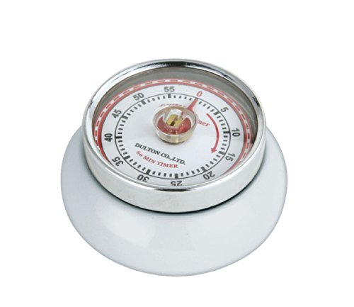 Zassenhaus60 Minute Kitchen Timer, Steel, White, 2.75-Inch