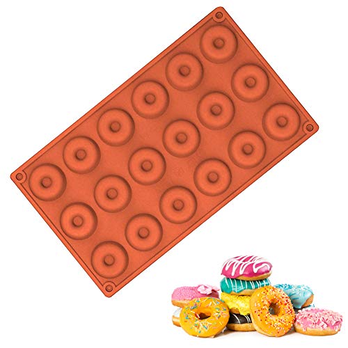 EQLEF® 18 Griglie Mini ciambella stampo rotondo Buscuit E Torta stampo per cottura fai da te