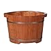 Produktbild Phcom Fußbadewanne, Fußbecken aus Holz für Erwachsene, Langlebige Isolierung zur Förderung der Durchblutung, mit Fußbadewanne verdickt, 2 Modelle, 26 cm (Farbe: B),EIN