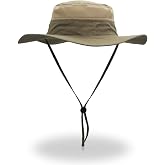 EONPOW Hat Man Summer Windproof UPF50+ UV Protection Fisherman Hat Beach Man Mesh 56-61 cm for Walking and Hiking