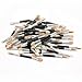 Pinzhi®50pcs Double-ended Disposable Eyeshadow Brush Applicator Dual Sided Oval Sponge Tipped Makeup Tool