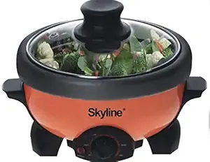 SKY LINE 3 in 1 Multi Cooker Deep Frying, Boiling and Barbecue Grill (2 L)