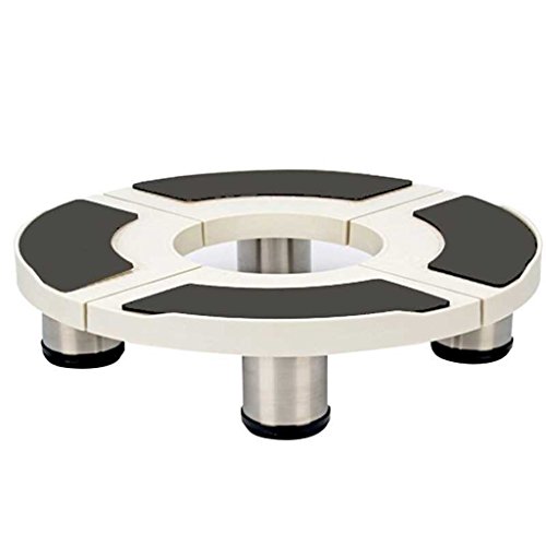 Preisvergleich Produktbild MXueei Haushaltsgeräte-Basis ZfgG Zylindrische Klimaschrank-Basishalterung 4 Feile, die den Blumentopf-Mopp-Pool mit beweglichen Halterungen erhöht (Farbe : SCHWARZ, größe : 23cm)