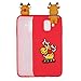 Produktbild Shinyzone Weihnachten Hülle für Samsung Galaxy A6 2018-3D Tier Niedlich Karikatur Weiche TPU Kratzfest Stoßfest Zurück Shell,Hirsch Rot