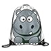 Produktbild ARTOPB Lovely Cartoon Hippo Animals Drawstring Storage Bag Sport Bag for Men & Women School Travel Backpack