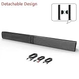 ♫【Función de poderoso】Este soporte de audio soporta varios modos, el modo Bluetooth, el modo 3,5 mm - RCA (embalaje incluido), FM Radio Mode, TF Card. Función Bluetooth 4.0 inalámbrica: altavoz de voz compatible con iPhone, Samsung, HTC, iPad, tableta, PC, portátil, etc. Fácil de conectar