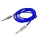 Produktbild Bluelans® 1m Klinkenkabel für AUX Eingänge, 3.5mm auf 3.5mm Stereo Klinkenkabel mit vergoldeten Steckern (Blau)
