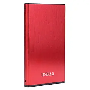 Homgee 2.5 Inch USB3.0 Hard Drive Box Aluminum Alloy USB3.0 to SATA Serial Hard Drive Box (Red)