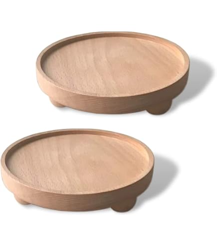 Centrotavola In Legno EFO - Vassoio Decorativo Per Candele, Portata Per Feste, Decorazione Casa - Foto 10