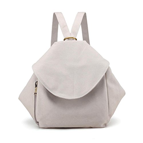 Preisvergleich Produktbild CLOOM Schultertasche Rucksack Damen Mädchen handtaschen Damen Canvas Rucksack Daypack Rucksack Outdoor Vintage Rucksack Schulrucksack Freizeitrucksack Tagesrucksack Crossbody Tasche Damen (Beige)