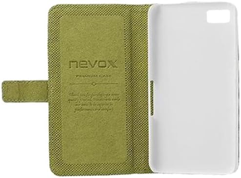 Nevox Ordo Book Case for Blackberry Z10 - White/Green