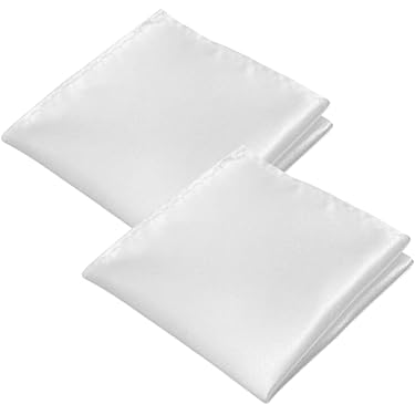 Fazzoletti Da Taschino Uomo | 4 Pezzi In Poliestere | 20x20 Cm | Nero E Rosa - Foto 4