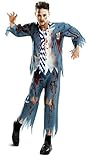 disfraz zombie niño Material: poliéster My Other Me Me-202545 Disfraz de estudiante zombie chico para hombre, S (Viving Costumes 202545