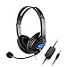 Produktbild Wired Gaming Headsets 40mm Treiber Bass Stereo Kopfhörer mit Mikrofon Geräuschisolation für Sony PS3 PS4 Laptop PC Gamer Kopfhörer