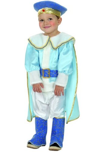 Fyasa fyasa705855-t00 Disfraz de Príncipe, Color Azul, pequeño