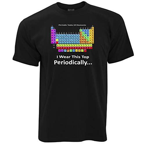 Tim and Ted Novelty Nerdy Maglietta Esto llevo Top Periódicamente Black XXXXL