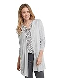 Kontrastdetail am Ärmel Bonita Damen Cardigan im Oversized-Look M Grau