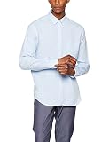 FIND Jake, Camisa en lino para Hombre, Azul (Sky Blue), X-Large