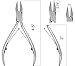 CANDURE® - Toe INGROWN Nail Clippers, Nail Nippers Cutter. Solid Stainless Steel. Podiatry Chiropody Instruments. 4.5" (11,43 CM) - Perfect solution for ingrown nails and cuticles as well. CE Approved