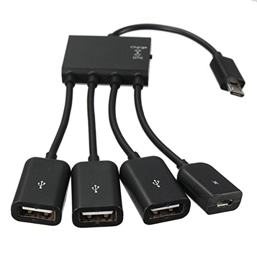 Preisvergleich Produktbild FamilyMall OTG-Micro-USB-Hub mit 4 Eingängen für HTC, LG, Samsung