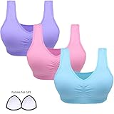 DAS Leben Sport BH für Damen mit Merfarben(3 Stücke)