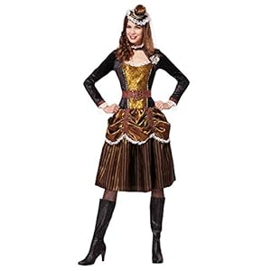 Bristol Novelty AF012 Steampunk Lady UK tamaño 10 12