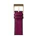 Produktbild Roobaya Apple Watch Sauvage Leder Armband Violett 42 mm: Echtleder Wechselarmband mit Adapter und Schließe in Aluminium Roségold, für Series 1, 2, 3