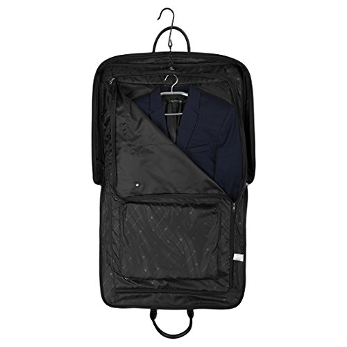 BAGSMART Kleidersack Anzugtasche Anzugsack mit Kleiderbügel Business Reisen Schwarz - 3