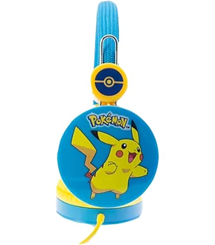 OTL Technologies PK0842 Kids Headphones - Pokémon Pink Pokéball Wired Headphones for Ages 3-7 Years