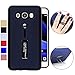Produktbild COOVY® Cover für Samsung Galaxy J5 SM-J510 SM-J510F/DS (Model 2016) Bumper Case, Doppelschicht aus Plastik + TPU-Silikon mit Halteschlaufe, Standfunktion | Farbe blau